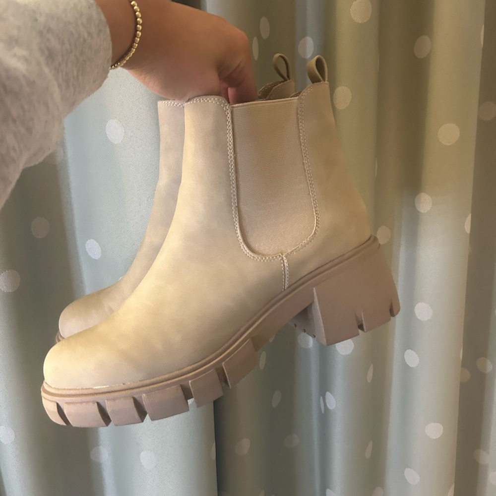 Beige Booties - Picture 1 of 6